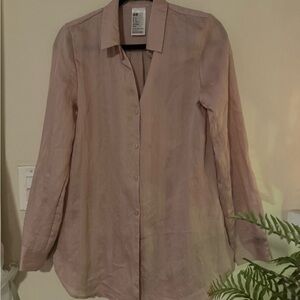 H&M Light Pink Button-Down Shirt